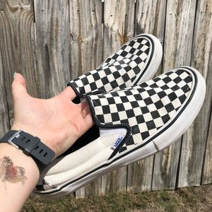Men’s Size 11 Slip-On Checkered Vans